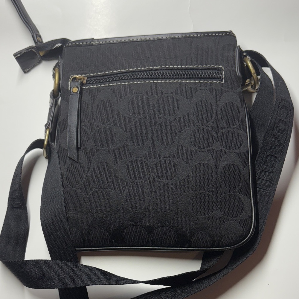 2006 Coach Patchwork Swingpack Flat Black Crossbo… - image 4